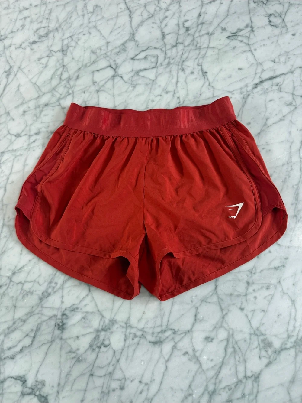 Gymshark Women's Crimson Athletic Running Shorts Sz S